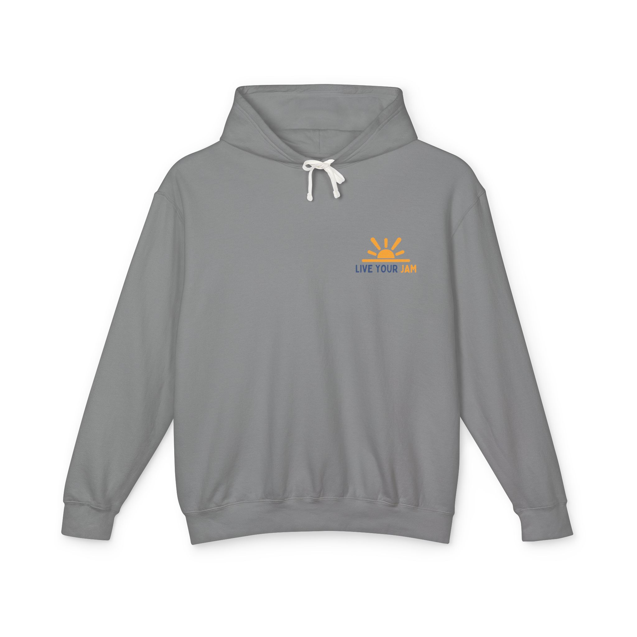 Lightweight Hooded Sweatshirt - Live Your Jam, Unisex Hoodie - Image 9