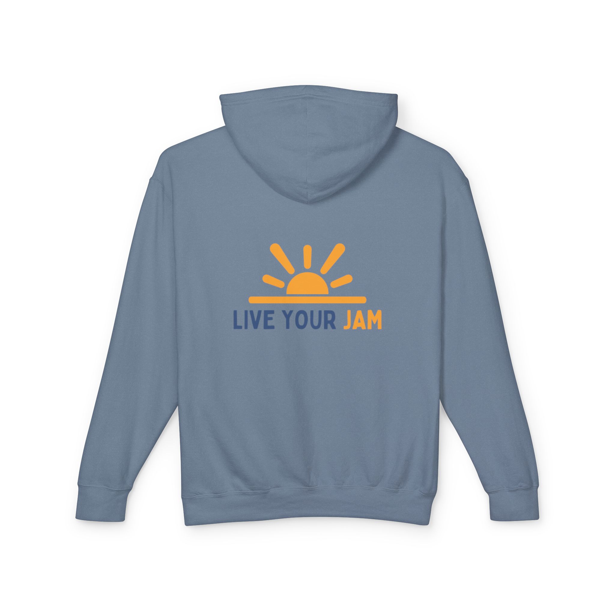 Lightweight Hooded Sweatshirt - Live Your Jam, Unisex Hoodie - Image 14