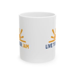 Live Your Jam Ceramic Mug, (11oz)