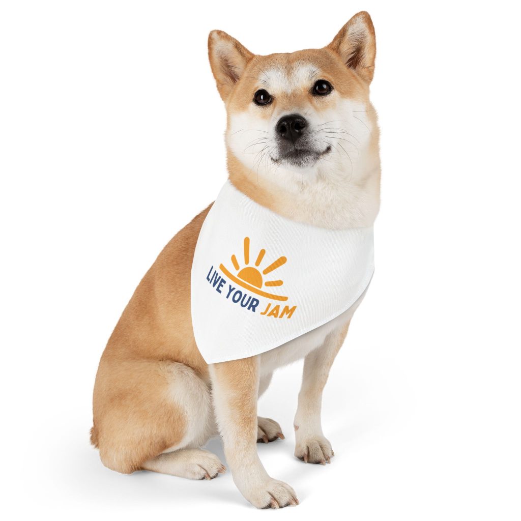 Pet Bandana Collar - "Live Your Jam"